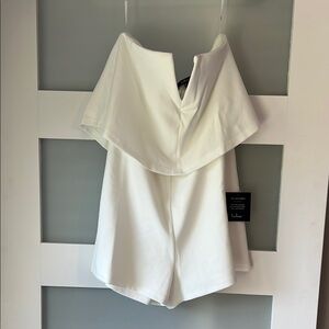 Lulu’s Power of Love White Strapless Romper